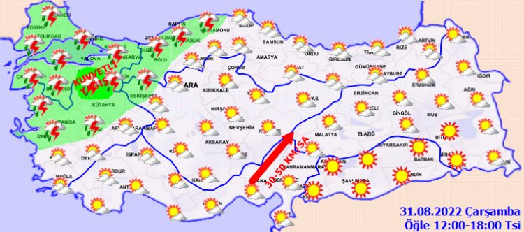 Meteoroloji'den kuvvetli yağış uyarısı! Türkiye'de bugün hava nasıl olacak? 1