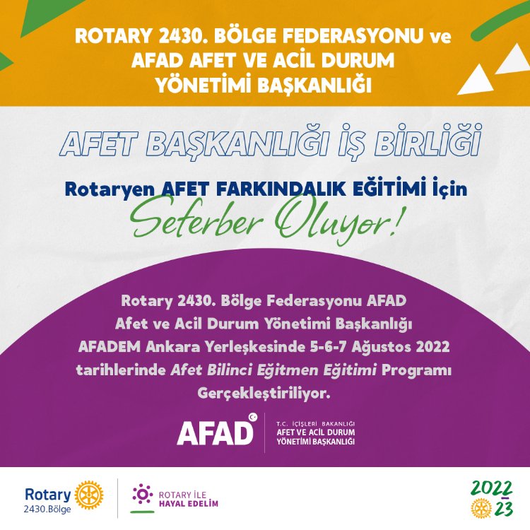 Rotary’den Afet Farkındalığı Eğitimi 2