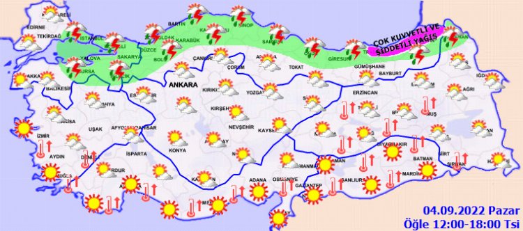 9 ile çok kuvvetli yağış ve fırtına uyarısı! Türkiye'de bugün hava nasıl olacak? 2