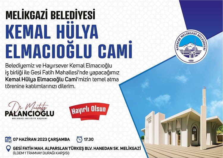 Kemal-Hülya Elmacıoğlu Cami'nin temeli atılacak 1