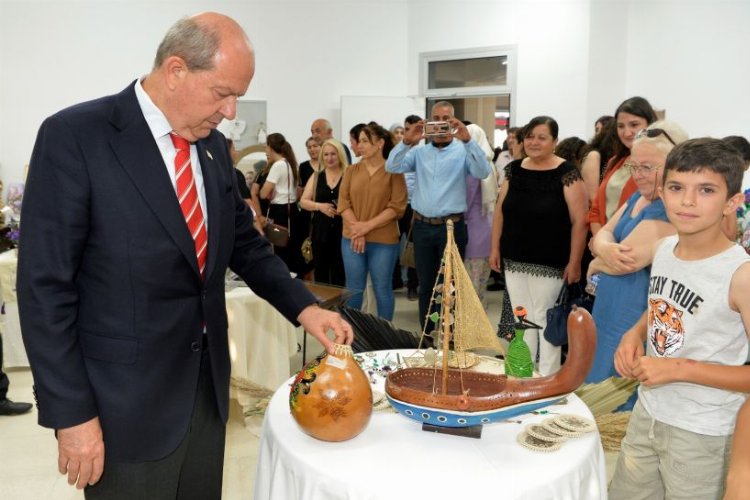 KKTC'de köy kadınlarının el emekleri sergilendi 2