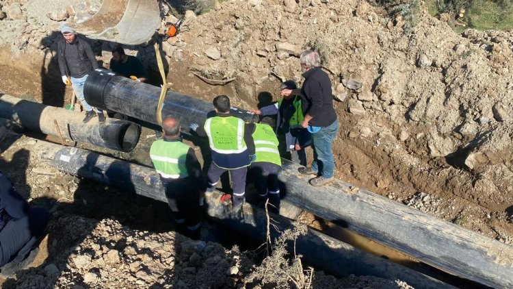 GASKİ'den depremzede ilçelerde altyapıyı iyileştirmeye devam 1