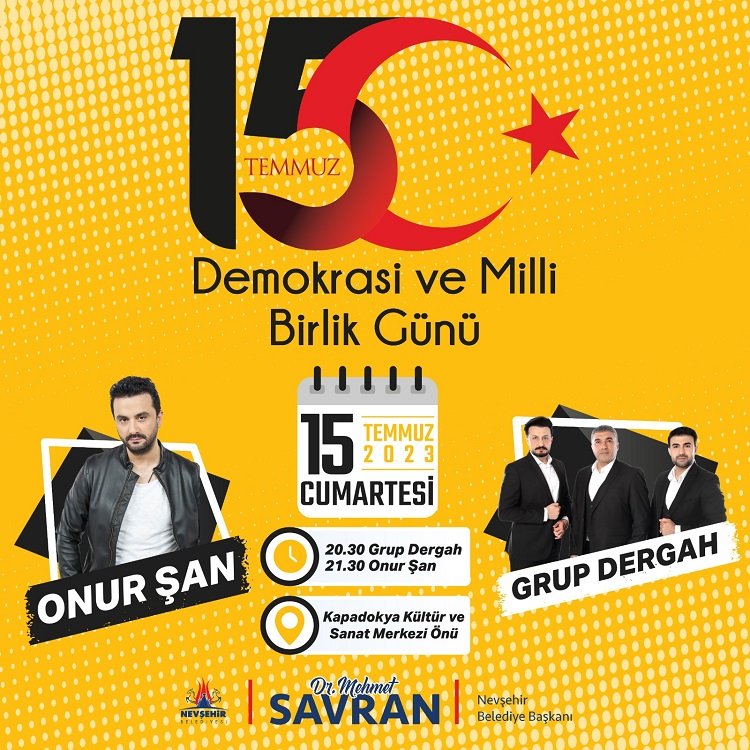 Nevşehir Belediyesi'nden 15 Temmuz konseri 1