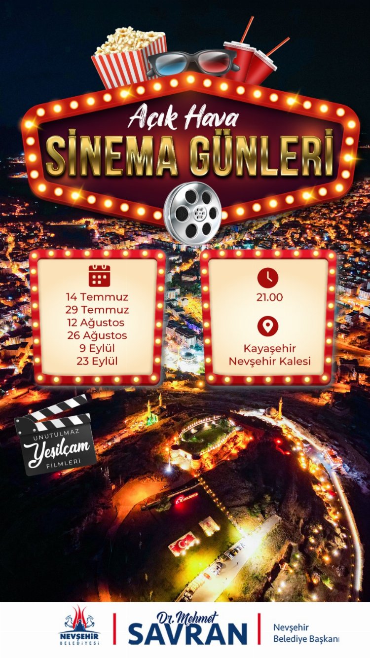 Nevşehir Belediyesi'nden Açık Hava Sinema Günleri 1