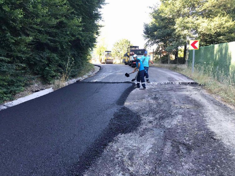 Karamürsel Senaiye-İznik yolu asfaltlandı 1