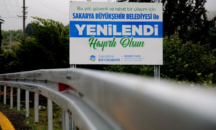 Paraşüt Tepe’ye giden yolda artık çelik bariyer var 1