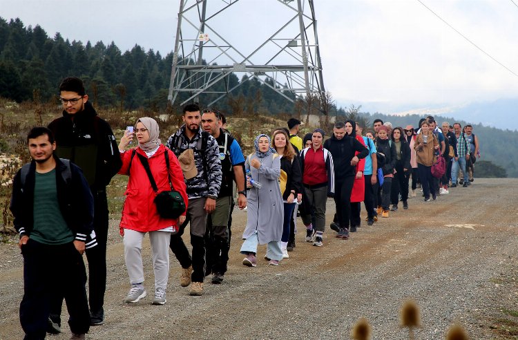 Doğa aşkı şiddetli yağış tanımadı 1