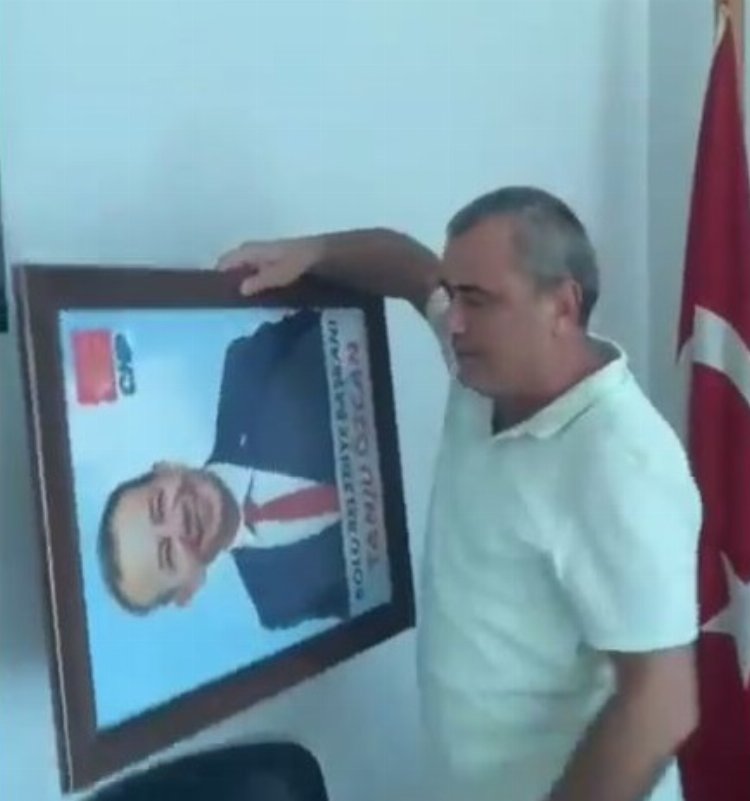 İhracı kesinleşen Tanju Özcan'ın fotoğrafı çöpe atıldı! 1