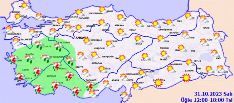 Kıyı illere şiddetli yağmur uyarısı 1