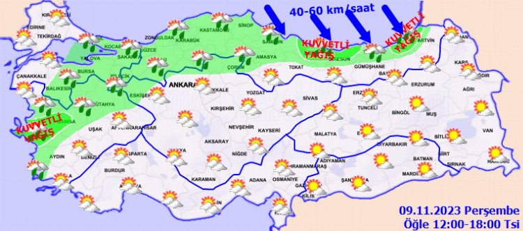 Kuvvetli yağış dalgasına dikkat! 1