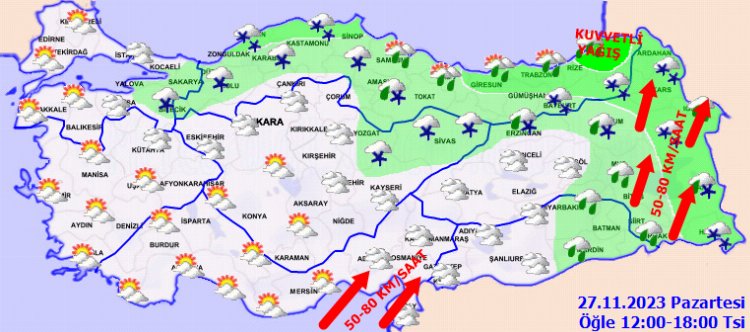 Kuzey ve doğu illerine kar müjdesi 1