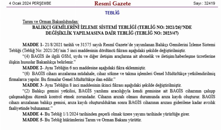 Balıkçı gemilerine ayar! 1