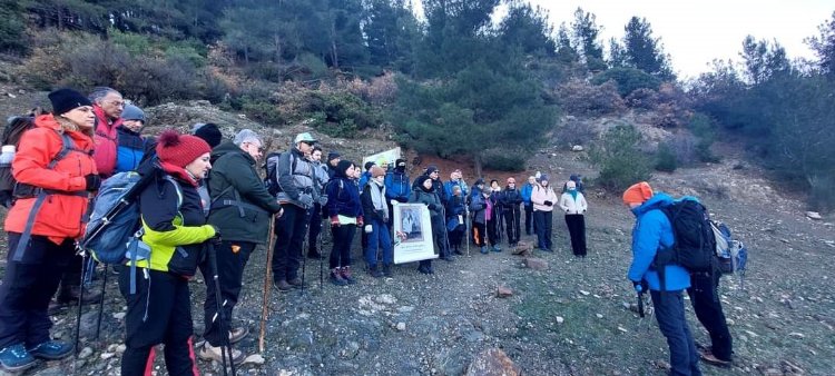 Genç dağcının arkadaşlarından Spil'e anlamlı yürüyüş 1