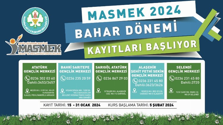 MASMEK'te bahar dönemi kayıtları başladı 1