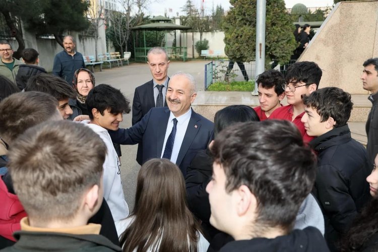 Kaymakam Özyiğit ve Başkan Büyükgöz, Pagev Meslek Lisesi'nde 2