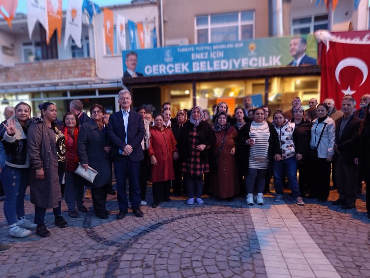 AK Parti Enez İlçe Seçim Bürosu açıldı 1