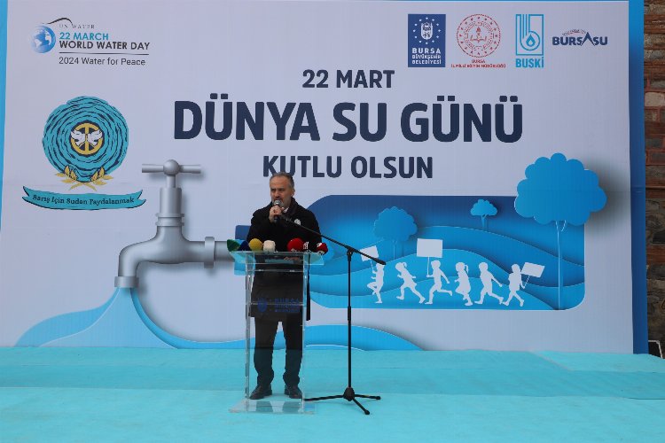 Bursa'da Barış için su yürüyüşü 1