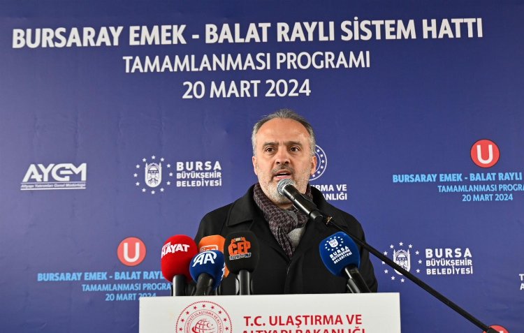 Bursa’da raylı sistem hattı genişliyor 1
