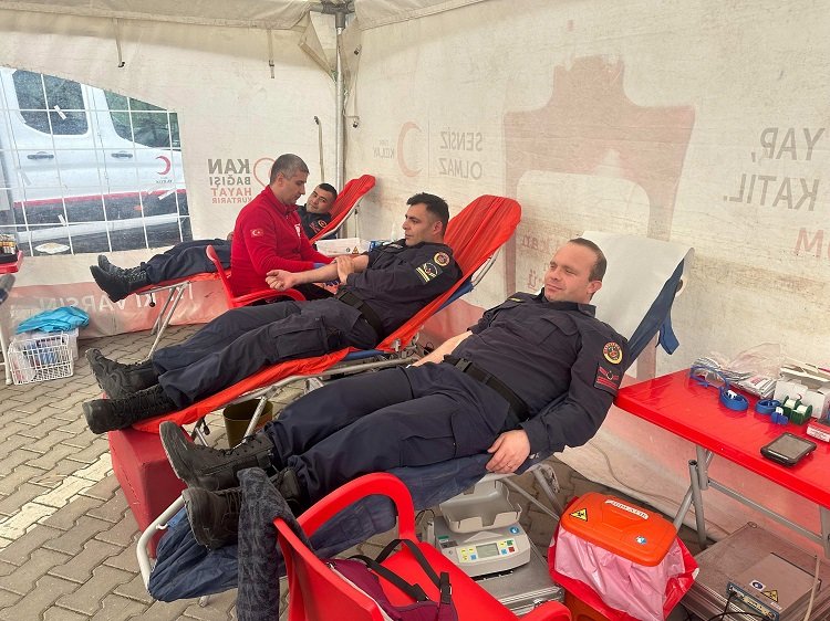 Edirne Jandarma Komutanlığı'ndan kan bağışı kampanyası 1