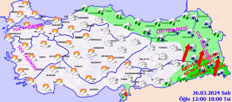 Marmara ve Ege'ye toz taşınımı uyarısı 1
