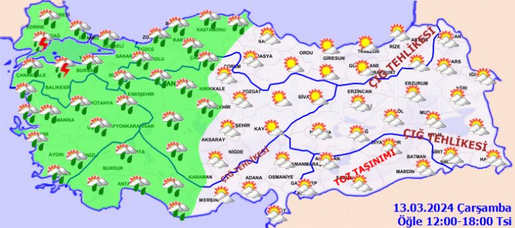 Türkiye'nin bugün yarısı yağışlı! 1