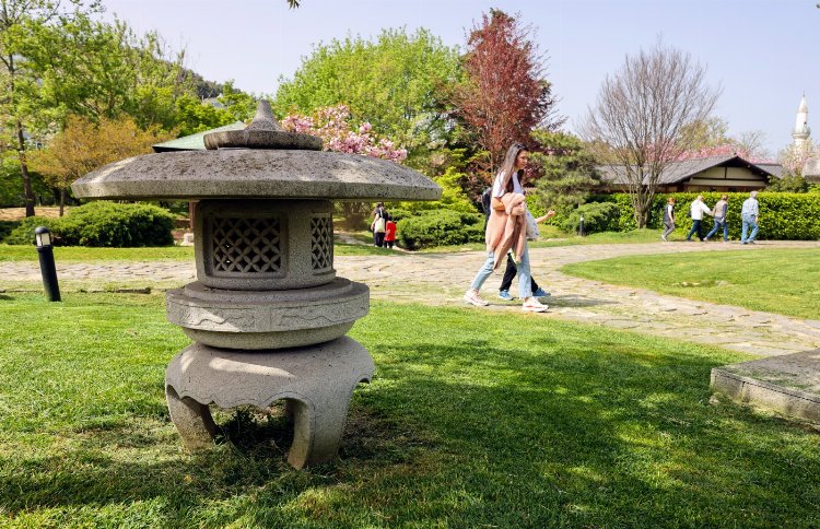 İstanbul'da 'Japon Bahçesi'ne yoğun ilgi 1