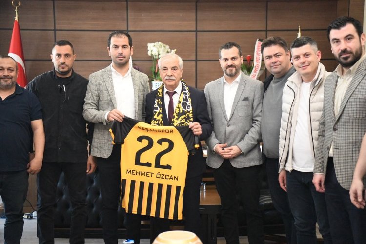 Keşanspor yönetiminden Mehmet Özcan’a ziyaret 1