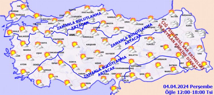 Yurt genelinde bugün hava nasıl olacak? 1